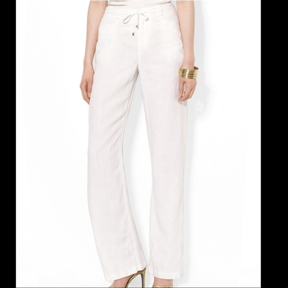 Ralph Lauren Pants - Ralph Lauren drawstring linen pants
